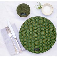 Greenie Food Cover Shweshwe - Green 3 Pack